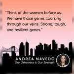 Andrea Navedo Instagram – Behind every powerful woman is the courage and strength of the women before her telling she can do it! 💪🏽👏🏽🙌🏽

#Tag a woman you want to let know you see them! 

If you haven’t gotten the chance to reach my book “Our Otherness is Our Strength” tap the link in my bio to purchase today! 
#wcw #womanstrong #powerful #courageous #womensupportingwomen #ourothernessisourstrength #andreanavedo #author #actress #speaker #powerfulwomen 
Photographer @zalo_castillo
