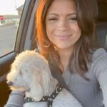 Andrea Navedo Instagram - The other day I took a moment to just pause and enjoy the glow of the sun setting. How beautiful is this? #littlethings #deartheo #pupsofinstagram #dogmom #life #sunsets #gooddays #takeamoment #peace #joy #happyfriday 🌅