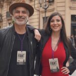 Andrea Rincón Instagram - En la proyección de Mosca 🪰 en @fantbilbao @ernestoalterio @claurissi.6 @eduardopintocine @gzsur