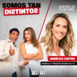 Angélica Castro Instagram - ¡Hoy es el día! | ✨ La destacada modelo, actriz y presentadora de televisión, Angélica Castro (@angelicacastro_) se une un nuevo capítulo de #Somostandistintos💯🎙️ con Fran Sfeir (@fransfeir) y JP Queraltó (@jpqueralto) 👩🏻‍❤️‍💋‍👨🏻 por Agricultura TV. 🗓️ ¡A las 21:00 horas, no te pierdas a Angélica hablando de sus futuros proyectos y compartiendo experiencias fascinantes! 🫢