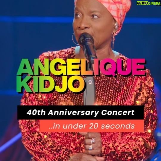 Angélique Kidjo Instagram - The unbelievable 40-year career of @angeliquekidjo condensed into 20 seconds! 🎶✨ #OnAir #LiveMusic