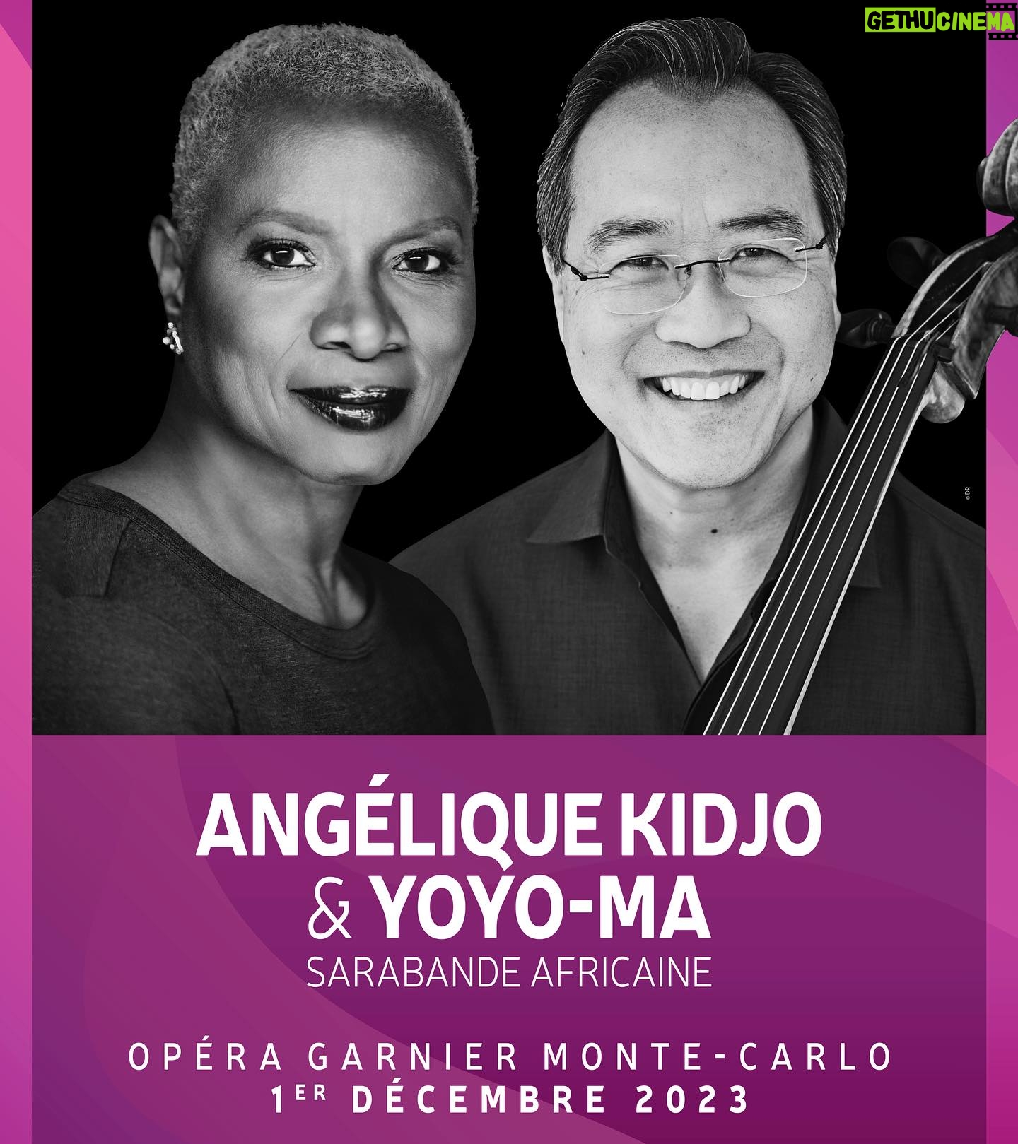 Angélique Kidjo Instagram - 🎻Demain #SarabandeAfricaine avec @yoyoma à l’ @opera_de_monte_carlo Details at kidjo.com