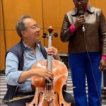 Angélique Kidjo Instagram - Rehearsing « Aïcha » with the amazing @yoyoma today for our #SarabandeAfricaine tour! Dec 1st - @opera_de_monte_carlo Dec 3rd - @philharmoniedeparis Dec 5th - @philharmonie_lux Dec 6th - @bozarbrussels Tickets at kidjo.com
