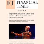 Angélique Kidjo Instagram - ⭐️⭐️⭐️⭐️⭐️ FIVE STAR REVIEW in the @financialtimes for the @royalalberthall concert! 🥰 «…by the time it came to her closing encore reprise of « Kelele », all five tiers of the hall were on their feet, hips swinging, arms in the air in an unequivocally joyous celebration, not just of Kidjo’s career, but of shared humanity. » Eddi Fiegel 📸 @michaeltubescreations
