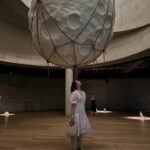 Angelina Danilova Instagram – a Friday full of love, hugging friends, delicious dinner and visiting just opened transcending exhibition in my favorite @songeun_official 
“Beneath the cultivated grounds, secrets await.”
by Natalie Djuberg & Hans Berg.