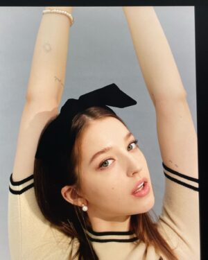 Angelina Danilova Instagram - it was a snowy day, full of joy and fun shooting. 
an interview for @womanchosun thank you for trusting me.