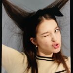 Angelina Danilova Instagram – it was a snowy day, full of joy and fun shooting. 
an interview for @womanchosun thank you for trusting me.