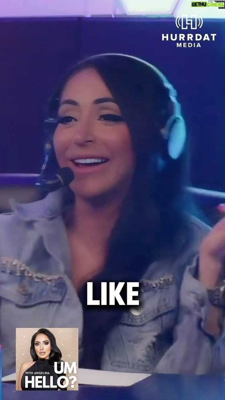 Angelina Pivarnick Instagram - Would YOU watch the cast of #JerseyShore in the retirement home?! 🤪🍾👵 tune in for a brand-new episode of #UmHello wherever you get your podcasts ✨🎙️ #UmHelloPodcast #MTV #JSFamilyVacation