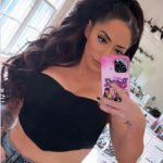 Angelina Pivarnick Instagram - I still wish you nothing but the best I just know that your still self obsessed .. I hope you dream of me - halsey Hair and makeup ppl are tagged. Outfit too. I actually did my own makeup today which I am proud of. I am getting better 😇😍 #instagram #photooftheday #mua #moretocome #extensions #hairstylist #windsorstore #jeans #croptop