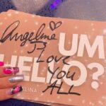 Angelina Pivarnick Instagram - Sending out more signed note cards this week to the #AngelinaArmy on Patreon ✨🫶 join the fam at umhellopodcast.com where you can submit questions, episode topics and be part of the podcast! #UmHello #UmHelloPodcast