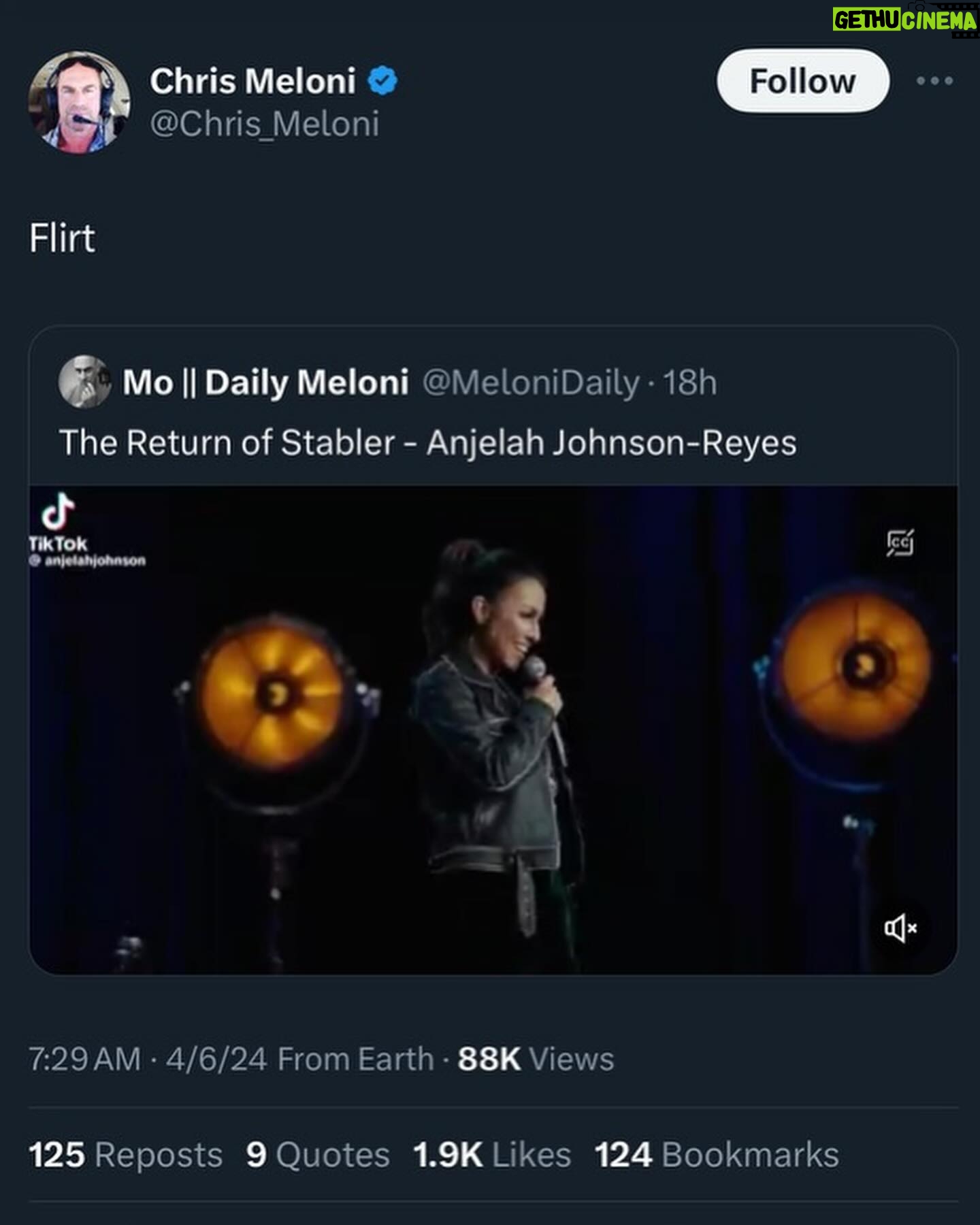 Anjelah Johnson-Reyes Instagram - From flirting with Elliot Stabler to simply living in the moment; life’s been pretty amazing!