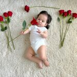 Anjelah Johnson-Reyes Instagram - My sweet angel baby. We can’t believe you’re 9 months old already! You’ve been on 13 flights. You are currently sleep training (again). You recognize your different family members on FaceTime by the things they do and say. You love your doggie brother Banzo. You gnaw on a chicken bone like a grown man and we love it! Happy 9 months #Rosieharlowreyes