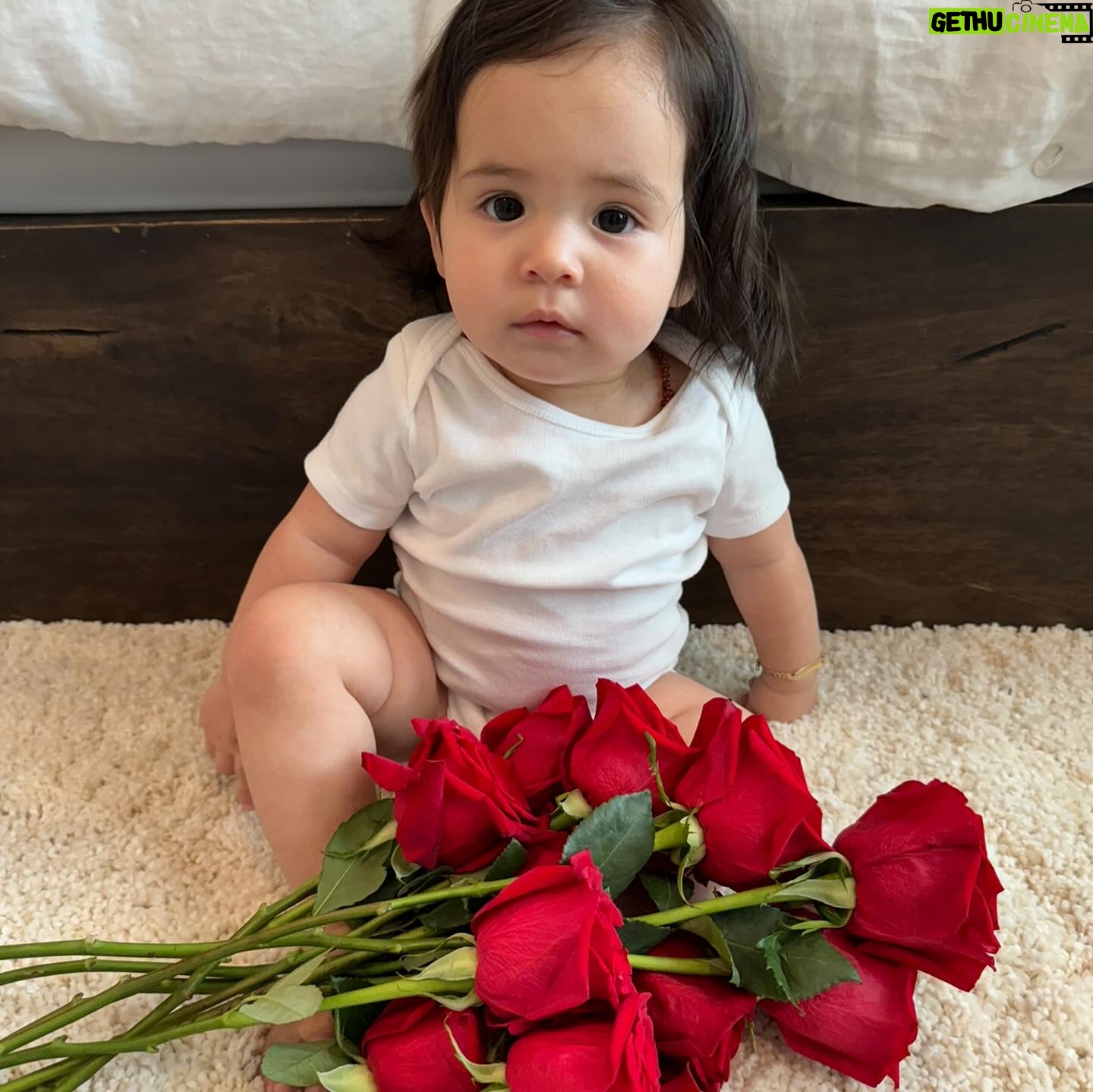 Anjelah Johnson-Reyes Instagram - These photoshoots are getting harder to do with a moving baby! Rosie you are the best birthday gift I never knew I needed. Mama and Dadada love you so much. #rosieharlowreyes