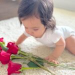 Anjelah Johnson-Reyes Instagram - My sweet angel baby. We can’t believe you’re 9 months old already! You’ve been on 13 flights. You are currently sleep training (again). You recognize your different family members on FaceTime by the things they do and say. You love your doggie brother Banzo. You gnaw on a chicken bone like a grown man and we love it! Happy 9 months #Rosieharlowreyes