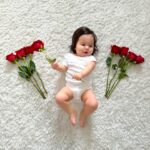 Anjelah Johnson-Reyes Instagram - Our most favorite valentine #rosieharlowreyes 1. You started crawling 2. You love giving besitos 3. I caught you standing in your crib the other day 🥹 4. You love your voice (at the highest volume) 5. Your new favorite song is @marcanthony “Vivir Mi Vida” 6. You love bell pepper 7. You learned you only like the car for 20 minutes max 8. You get as hype as Hulk Hogan for so many things and we love it (see last slide)