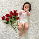Anjelah Johnson-Reyes Instagram - Our most favorite valentine #rosieharlowreyes 1. You started crawling 2. You love giving besitos 3. I caught you standing in your crib the other day 🥹 4. You love your voice (at the highest volume) 5. Your new favorite song is @marcanthony “Vivir Mi Vida” 6. You love bell pepper 7. You learned you only like the car for 20 minutes max 8. You get as hype as Hulk Hogan for so many things and we love it (see last slide)