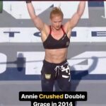 Anníe Mist Þórisdóttir Instagram - Double Grace must be double the fun, right? Throwback to the 2014 CrossFit Games when @anniethorisdottir 🇮🇸 won Double Grace, finishing 60 clean and jerks at 95 lb in 5:17. #CrossFit #CrossFitGames #Throwback #Sports