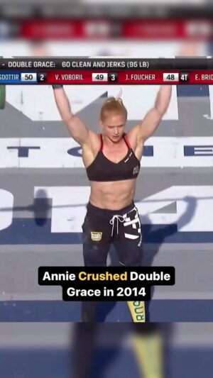 Anníe Mist Þórisdóttir Instagram - Double Grace must be double the fun, right?

Throwback to the 2014 CrossFit Games when @anniethorisdottir 🇮🇸 won Double Grace, finishing 60 clean and jerks at 95 lb in 5:17.

#CrossFit #CrossFitGames #Throwback #Sports