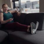 Anníe Mist Þórisdóttir Instagram - Might not get to use them the way they are intended to yet but nothing like a fresh pair of runners to make you LONG to go out for a run! Headset in, fresh air in your lungs and feel like you are running on a cloud!! 3 weeks and I can use them the way they are intended to but for now Netflix and chill 😎😉 But for real they felt sooo good on the foot it did feel like walking on a cloud. These are the TYR Valkyrie Speedworks latest addition to the running shoe collection. It’s a nylon plated running shoe 🫶💦 #letsrun #new #enjoylife #tyrathlete #speed #dottir