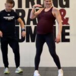 Anníe Mist Þórisdóttir Instagram - When I think I got him dancing with me 🤣 Well I am celebrating we got 5 days to go!! I might not have great rhythm I’m but can still wiggle 🕺 #wiggle #dancing #enjoylife #tyrathlete #happy #grateful #mom #dottir