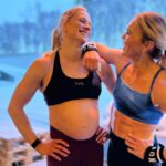 Anníe Mist Þórisdóttir Instagram - Love when we get to play together 🫶 @katrintanja !! Wonder if we will ever do this on a Games floor in sync?? 😏 #crossfit #empower #dottir #27weekspregnant #mom #grateful #strong #crossfitgames