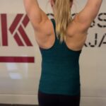 Anníe Mist Þórisdóttir Instagram - There’s always a different angle …. Finishing up my 39th week of overloading HSPU progression 🫡😅 #gymnastics #crossfit #mom #athelte #fitpregnancy #39weekspregnant #enjoylife #tyrathlete