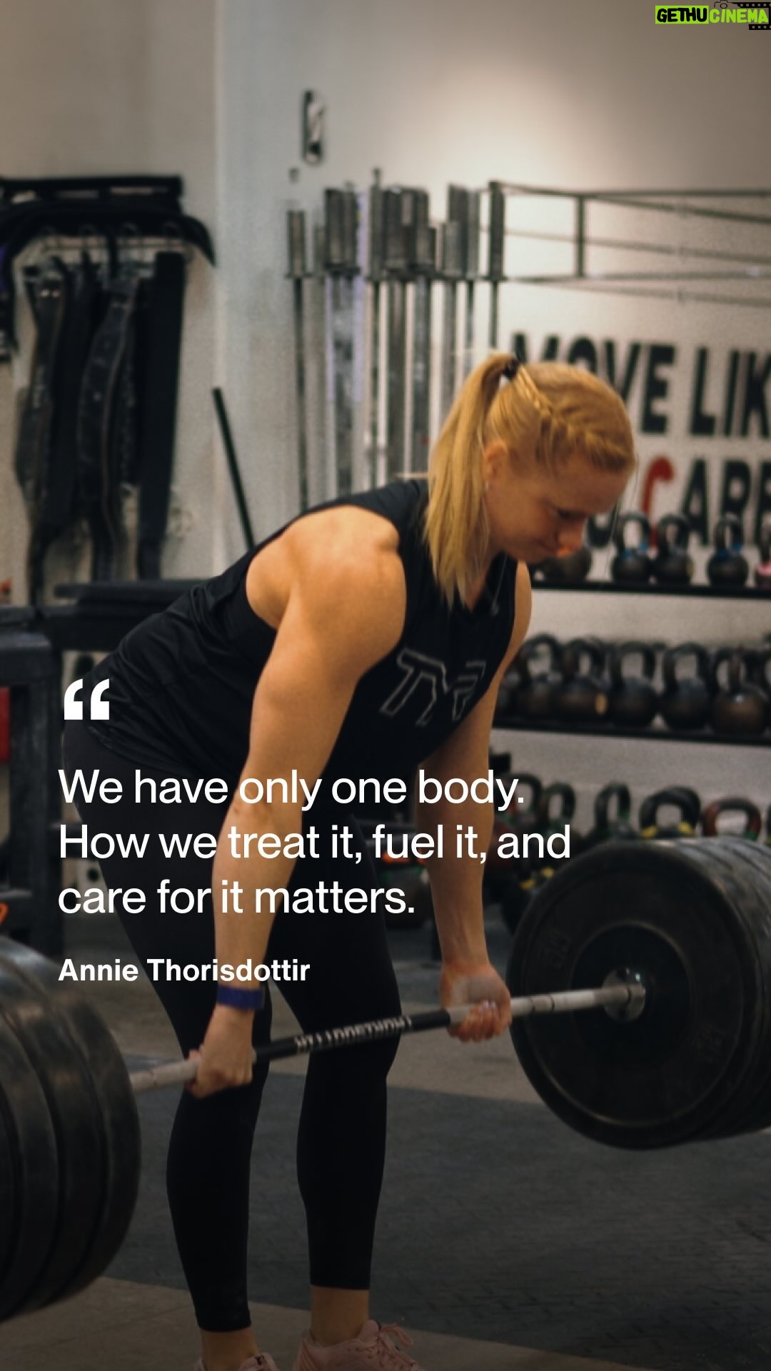 Anníe Mist Þórisdóttir Instagram - If the car you got at 18 was the car you’d have for the rest of your life, how would you treat it? We love how @anniethorisdottir breaks down this analogy while we get a peek inside her daily routine. “It matters how you take care of your body, how you fuel it, and how you treat it.” Like this post if you agree.