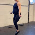 Anníe Mist Þórisdóttir Instagram - Well I can’t really say I was flying 🦋😆 But 24.2 is One and Done and it got accomplished as RX YouTube video up now - i could go for just having this one round for time kinda workout 😅 ✋ Me if you already did it Here’s to one more week!! #crossfitfames #open #32weekspregnant #grateful #strong #mom #dottir