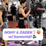 Anna Šulcová Instagram - Mrkněte na náš trénink zadku a nohou💪🏼🎁 Zapněte zvuk, Pavel komentuje 🔈 Po zahřátí a rozcvičení 1) Dřepy (širší stoj rozkročný) - 3x 8-10 opakování 2) RDL s jednoručkami - 3x 12 opakování 3) Single leg dřep na lavici - 3x 12 opakování každá noha 4) Roznožování na stroji v předklonu - 3x 15 opakování 5) Zakopávání vleže - 3x 12 opakování 6) Hip Thrust s velkou činkou - 3x 12 opakování Pauzy 60-120 vteřin..   Trénink je docela fuška, ale super!💪🏼