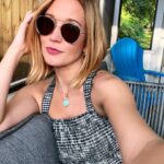 Anna Camp Instagram - Love a Southern Georgia Sunday Sunset… smells like rain and wine and peaches and pie 🍑🍦🥂