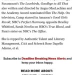 Anna Camp Instagram - Let the HYSTERIA! begin…. 😈 So excited for this one @peacock @deadline