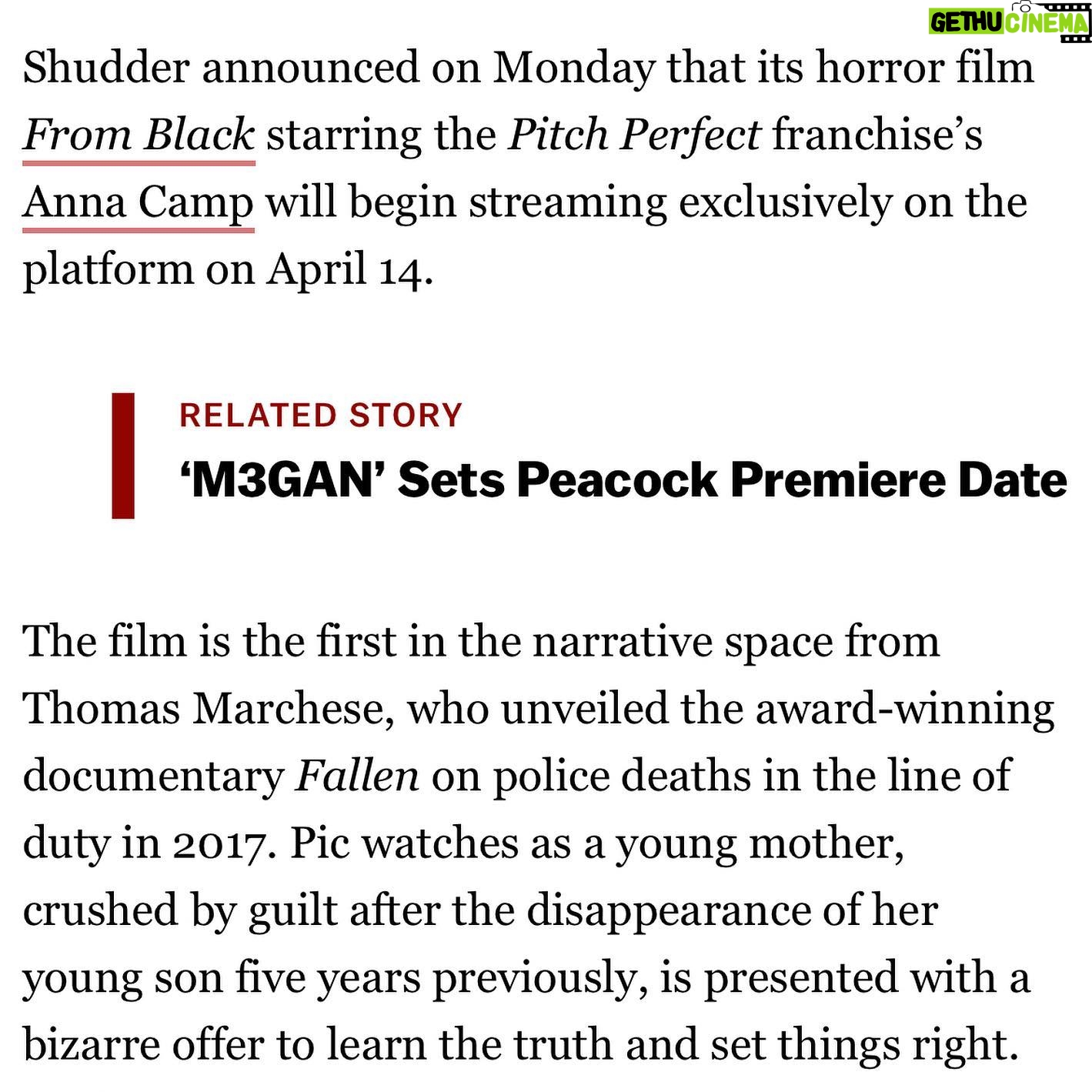 Anna Camp Instagram - It’s coming… April 28th on @shudder and @amcplus @fromblackmovie Are you ready…? 😱
