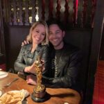 Anna Camp Instagram - 4 years ago on a leap year day in the City of Angels I fell for you and we FINALLY get our first (technically 4th but who’s counting 😉) anniversary!! So happy we got pics of our first date and I wish I could remember whose Oscar that was, but I’m thankful they let us borrow it for our photos. However, I do remember the way you walked in and sat down in the booth across from me, and I do remember how I felt knowing I had finally found the love of my life and I do remember knowing my life was now actually starting in the way I had always dreamed. Thankyou for loving me. I’ll love you till the end of time. Happy Anniversary @silkybeats !!!
