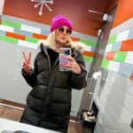 Anna Camp Instagram - What a gorgeous day in Music City with my fur babies. Thanks @prana for the jacket to keep me cozy and @silkybeats for the happy hike 💘
