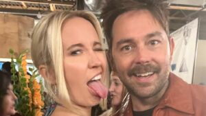 Anna Camp Instagram - Volume 🏹💘What happens when you meet the love of your whole damn life? The dance break that just won’t quit. It’s not even really a break at that point. It’s just a whole dance party 🎉 I love you more than anything in the whole world. Happy Valentine’s Day @silkybeats ♥️♥️♥️ let’s have a billion more 💃🕺🏻