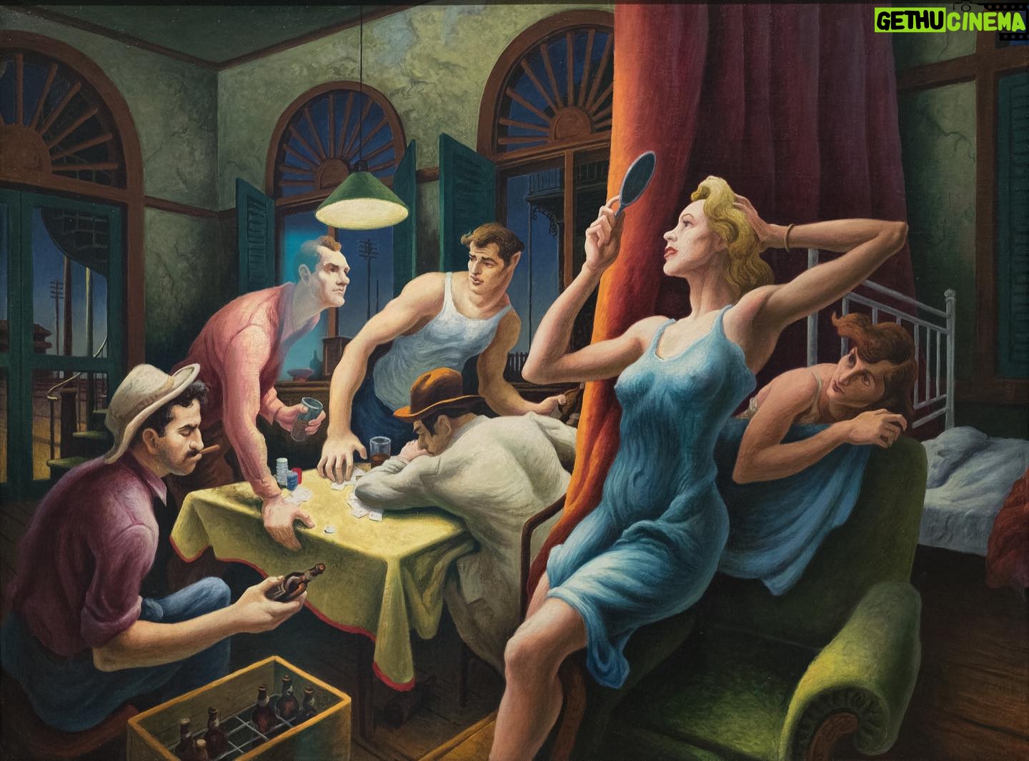Anna Camp Instagram - “Poker Night” Thomas Hart Benton 1948 A Streetcar Named Desire 🥀