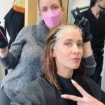 Anna Camp Instagram - The hair guru strikes again!!!!! Lisa lisa lisa I love ya love ya love ya!!! ⚡️⚡️⚡️also thanks to my dentist for fixing my chipped front tooth 🦷