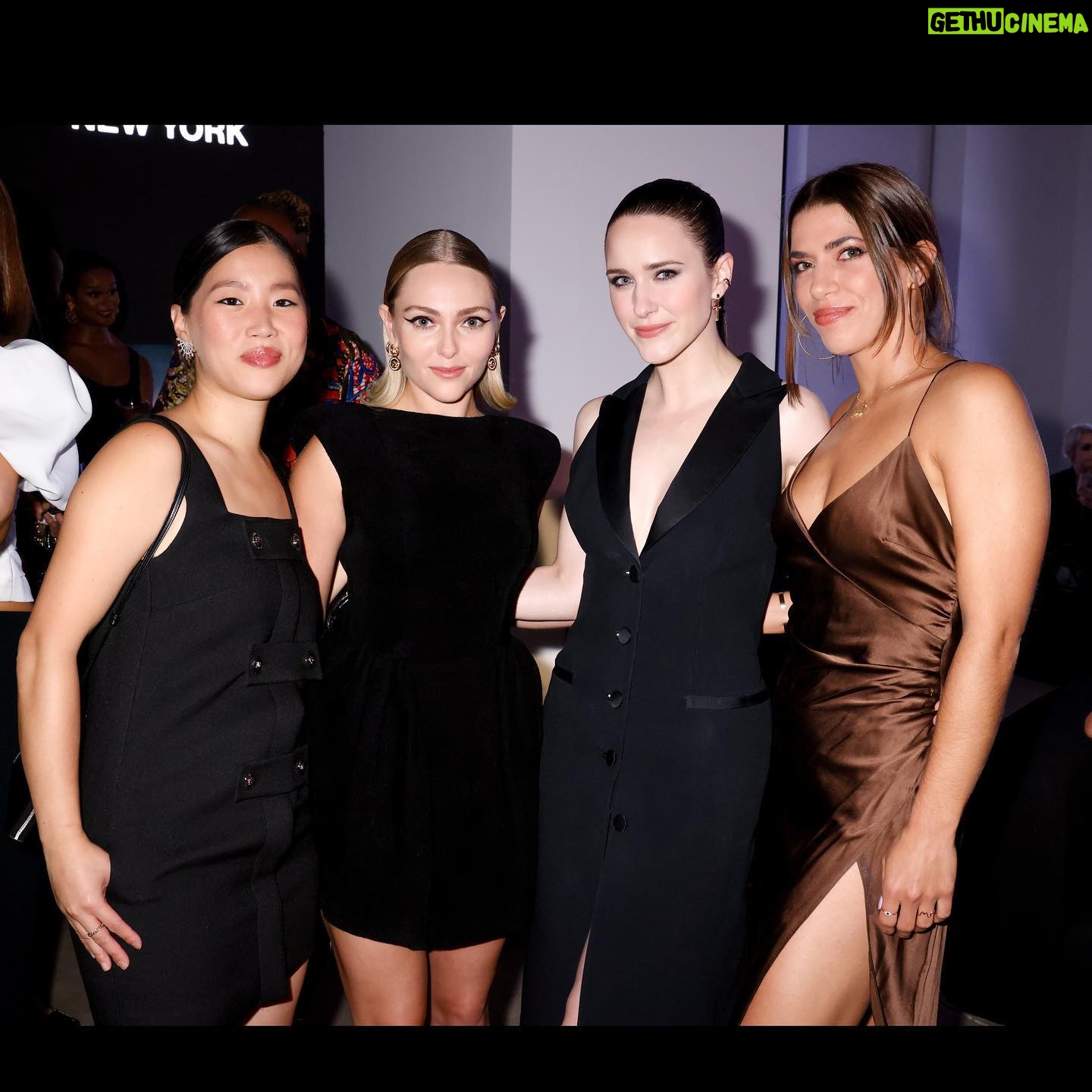 AnnaSophia Robb Instagram - An ICONic evening last week with @versace ! Thank you @donatella_versace for hosting such an uplifting evening. You shape the room & world with your brilliance. Still giddy from all the beautiful women and conversations. π€π€π€ & thank you to @yaelquint @blakeerik @oliviabarad for getting me readyyyy! And of course @georginalouisesd