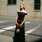 AnnaSophia Robb Instagram - Soaking up your stunning collection @gabrielahearst ! Thank you for having me. 🤍 Styled by @yaelquint 📸 @emjbhe