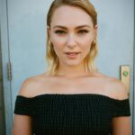AnnaSophia Robb Instagram - Soaking up your stunning collection @gabrielahearst ! Thank you for having me. 🤍 Styled by @yaelquint 📸 @emjbhe