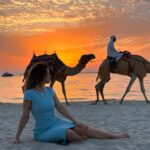 Anna Tsukanova-Kott Instagram - Sunset situation 🌅 🐫