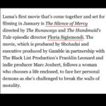 Annabelle Wallis Instagram - “The Silence Of Mercy” Thank you for having me @floriasigismondi @lumafeatures I can’t wait! 🎥