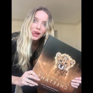 Annabelle Wallis Instagram - With less than 7,100 cheetahs left in the wild, this beautiful cat is racing towards extinction. If you’d like to help save them, you can order this lovely book “Remembering Cheetahs”at www.rememberingwildlife.com #rememberingcheetahs #rememberingwildlifeday #rememberingwildlife 
ALL PROFITS GO TOWARDS HELPING THE CHEETAHS!! 🐆🌍💫@RememberingWildlife has all the info