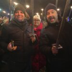 Anne Burrell Instagram - #theclaxtons hit Edinburgh for the Torchlight Procession!!!! Sooooo great meeting up with @sheena_mcg !!! #hogmanay #luckygirl #ilovewhatido #edinburgh