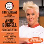 Anne Burrell Instagram - Hey hey if you are in the Phoenix area tomorrow come see me!!! @greatfoodexpo #ilovewhatido #luckygirl
