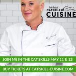 Anne Burrell Instagram - This Mother’s Day weekend, meet me in The Catskills! Join me at @bethelwoodscenter for Catskill Cuisine Festival. I’ll be cooking with friends on Saturday 5/11 for the main event and preparing a special Mother’s Day brunch on Sunday 5/12 with my friend @melbasharlem! It’s going to be a special and YUMMY weekend!!! #luckygirl #ilovewhatido https://catskill-cuisine.com/ticket-levels-and-pricing/
