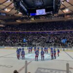 Anne Burrell Instagram - What a regular season finish!!!!!!! On to the playoffs!!! Let’s GOOOOOOOOOOOOOOO MY @nyrangers !!!! @thegarden @wtfeldman #ilovewhatido #luckygirl