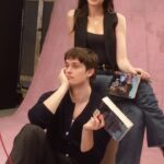 Anne Hathaway Instagram – Behind the scenes with Galitzine ✨💜 #TheIdeaOfYou releases on @primevideo on May 2!!!