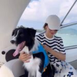 Anne Thongprasom Instagram - ตั้งใจจะพามาแค่นั่งเรือเล่น🌊….ไอ้ลูกหมา(ยักษ์)กรีดร้องอยากเล่นน้ำเฉย😅 แม่ก็ต้องลงมันทั้งชุดนี้แหละนะ😂 UNIQLO x Marimekko Summer 2024 วางจำหน่าย 10 พ.ค. 2567 นะคะ @seaoflovepattaya