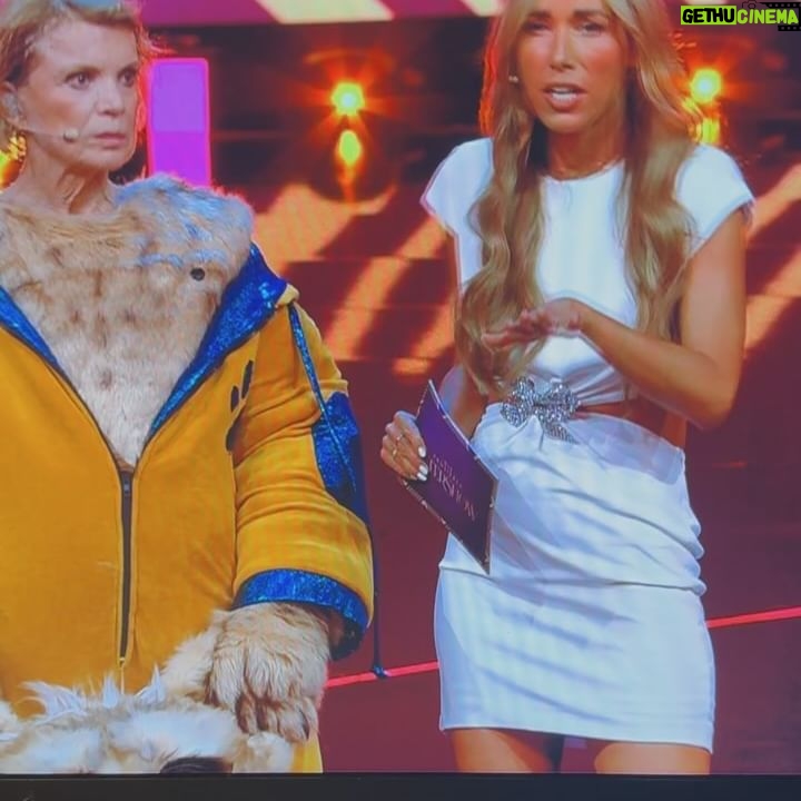 Annemarie Carpendale Instagram - ..the weekend! …als ich in der liveShow erfahren hab, dass mein Teddy zum Babylöwen wurde… ✨🐻⚡️🦁✨🥺 #themaskedsinger #aprilwetter 👙 #ontour #pro7aftershow #anniehow #annieway #hiandbye
